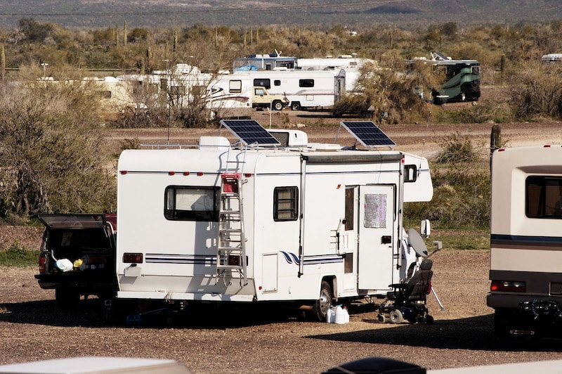 What Are RV Solar Panels? 1 RV solar panels on an RV